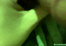 Julian gives blowjob and fucks the slut up close