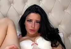 British Teen 18+ Exchange Student Solo Masturbation with Toys and Horny College Blowjob