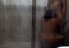 part1 sex in the bathroom with a big couple big ass and big dick