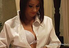 sensual lesbian madame moans and orgasms from slaves fingers