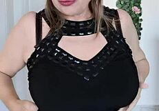 Stepmother Teases Stepson With Huge Breasts And Seduces Him