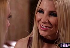 Tribbing Lezzie Eaten Out by Cute Teen 18+