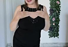 Stepmother Teases Stepson With Huge Breasts And Seduces Him