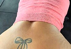 Fucked hot milf flashing in gym