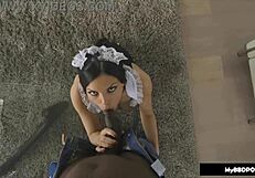 hot french maid cecilia de lys gaped and sodomized by hung black dude in pov