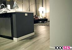 Is that huge dick really fitting in petite 18+ stepsis Amara Romani?