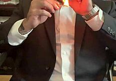 Jason collins smokes a cigar with a boner tattooed.