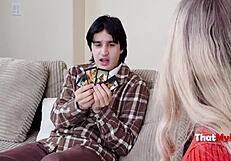 Why Does Anna Kolba Get Blackmailed into a Dirty 5some with Elias Cash and Step Uncles? This Cheating Russian Milf Takes Blowjobs and Pov Sex for Cash.