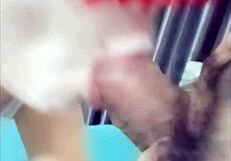 best blowjob with cum in mouth, n้องนิว rocks it! 😍