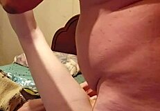 spreading her legs wide in air while i fuck and slap that wet juicy pussy with my cock