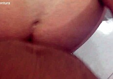 Subtle tease of blonde latina with big ass leading to orgasm.