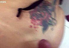 Subtle tease of blonde latina with big ass leading to orgasm.