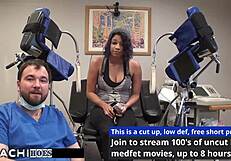 Asian patient spreads ass for hitachi orgasms in florida hospital