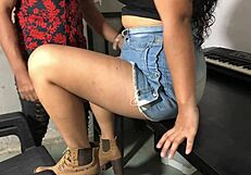 can she handle the heat in that tight skirt?