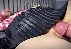 Want to see a risky wake up fuck with wet pussy closeup and cumshot inside?