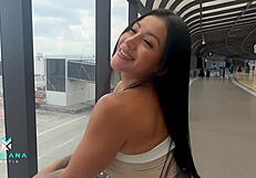 Hey, can you believe the rimjob I gave this big cock guy on our first trip with Mariana Martix