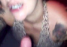 Redhead Newbie Feels Thrill Of Gloryhole Cumshots