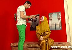 this sexy muslim cunt is getting fucked hard in a czech scene.