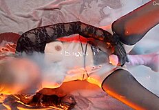 Cum covered girl moans intensely