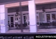 roxy love sucks dick bent over in limo