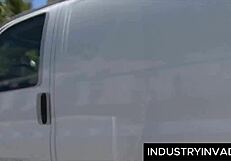 roxy love sucks dick bent over in limo