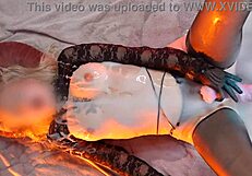 Cum covered girl moans intensely