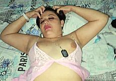 hot blonde latina in a casual video scene