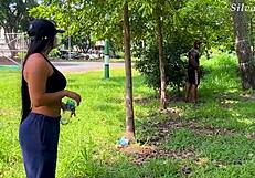 busty milf student gets fucked by trainer with big black cock