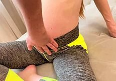 Cum twice in pregnant redhead stepdaughter while she rides and sucks cock