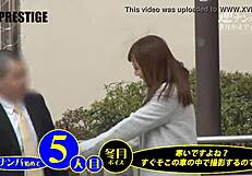 Asian babe gives blowjob and gets fucked with toys.