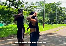 busty milf student gets fucked by trainer with big black cock