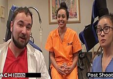 Oh wow, Mia Sanchez moans as nurse delivers mandatory hitachi orgasm with anal fingering!