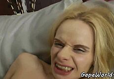 Anally Fucked Beauty Shows Her Gaping Holes