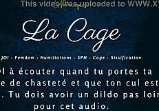i'm caged for femdom anal joi