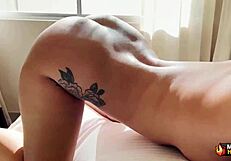 Tattooed MILF Lexi Love BENDS OVER for Rome Major's MONSTER COCK in interracial FUCK