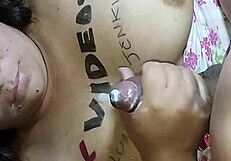 Hot Wife Masturbating in Exciting Sex Session!