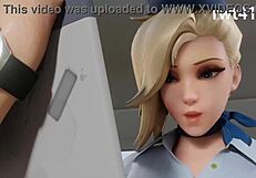 Mercy Gives Titty Fuck And Riding In Classroom, Cums On Big Tits