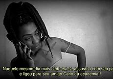 Morena rabuda invites muscular bodybuilder for intense sitting fuck.