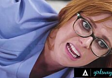 girlsway - desperate adriana chechik begs doctor penny pax for anal fisting then dom fists her holes