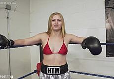 Pornstar Women Box, Loser Gets Dildo Fucked