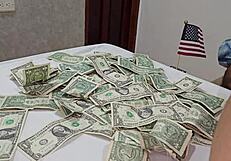 Latina blonde master provides oral pleasure with licking and sucking