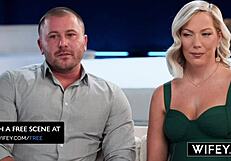 Wifey Candice Holds Hubby's Hand While Taking Monster BBC Deepthroat!