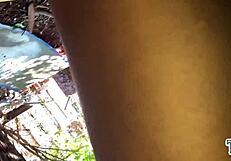 brazilian amateur in the woods