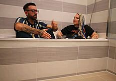 Livie shares her bath story in an emotional backstage interview with Frankie Jax