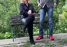 Does this mature milf help you pee outdoors?