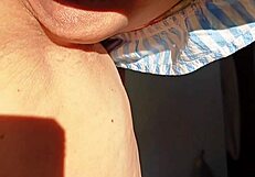 maturemons for large labia lovers, spreading her huge big pussy lips close up.