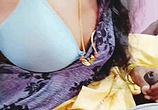 Indian bhabi fucks husband's friend with dirty talk in bedroom?