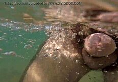 tio en bolas en la playa mostrando su gran polla dura