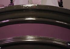 I show my wet pussy while rubbing ice on my body.