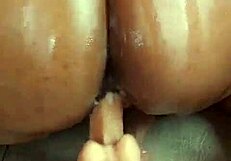 Deep Dildo Fucking, Squirting Her Big Ass With Toys.